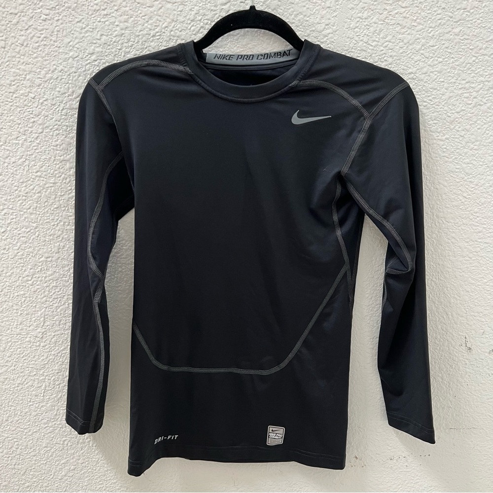 Nike Pro Combat Compression Long Sleeve Shirt (Small)
